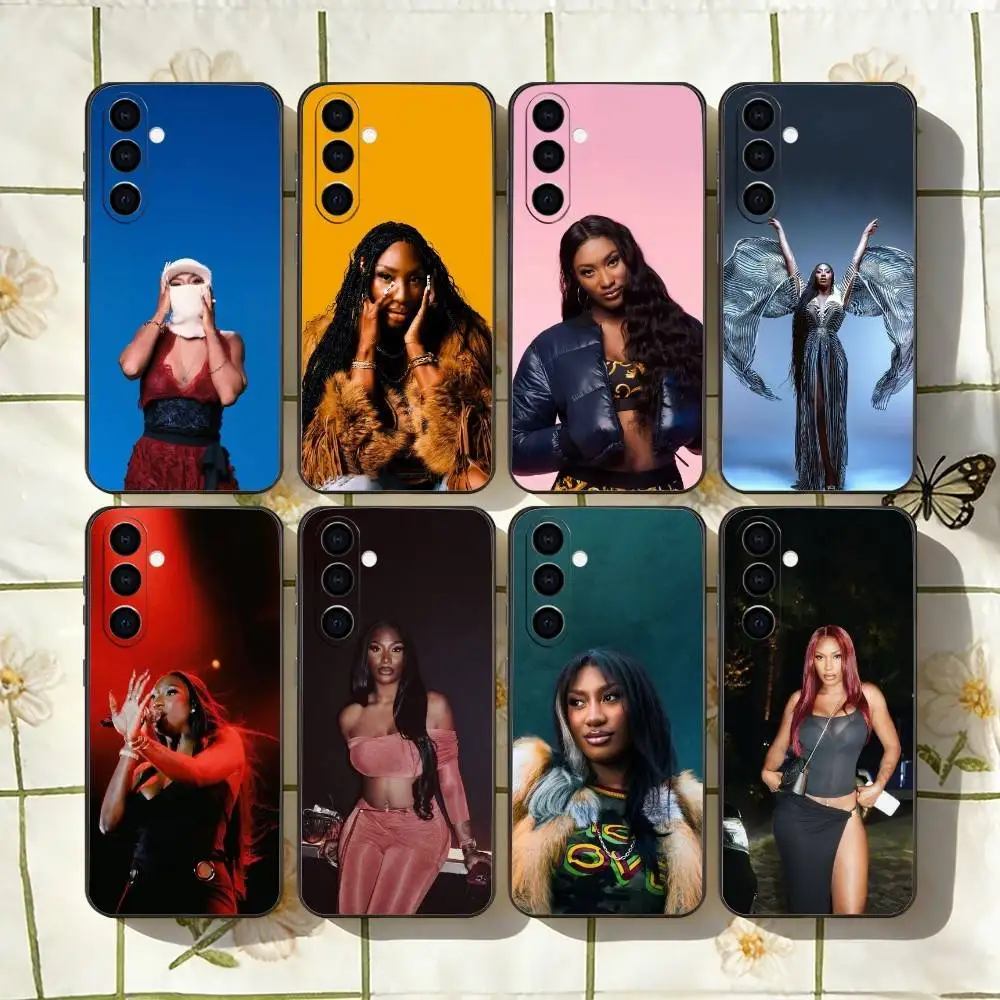 Aya Nakamura Pop Phone Case For Samsung Galaxy A73,A72,A71,A70,A53,A52,A51,Soft Silicone Black Cover