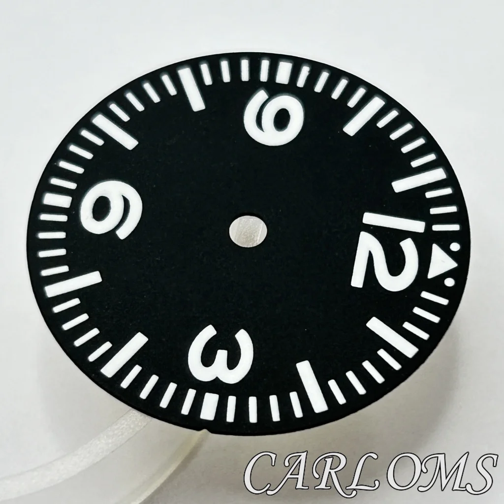TOP 29mm NH35 NH36 4R35 4R36 7S26 7S36 Movement Black Sterile Luminous Watch Dial