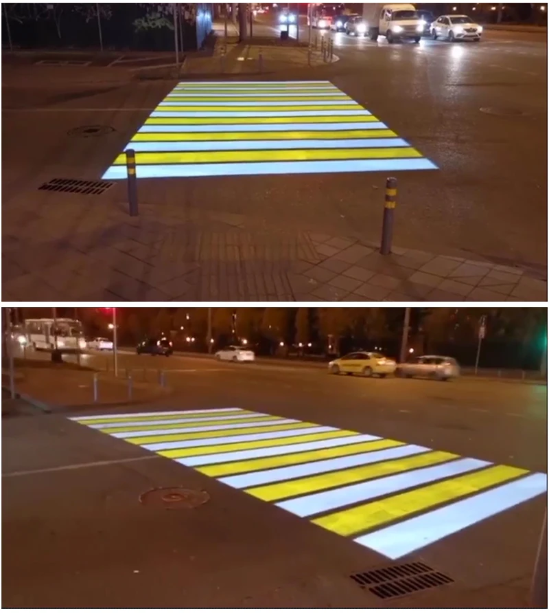 300 W wasserdichter LED-Outdoor-Projektor Delsun Warning Line Logo-Projektor Koreanischer KC CE-Sicherheits-Warnlichtprojektor