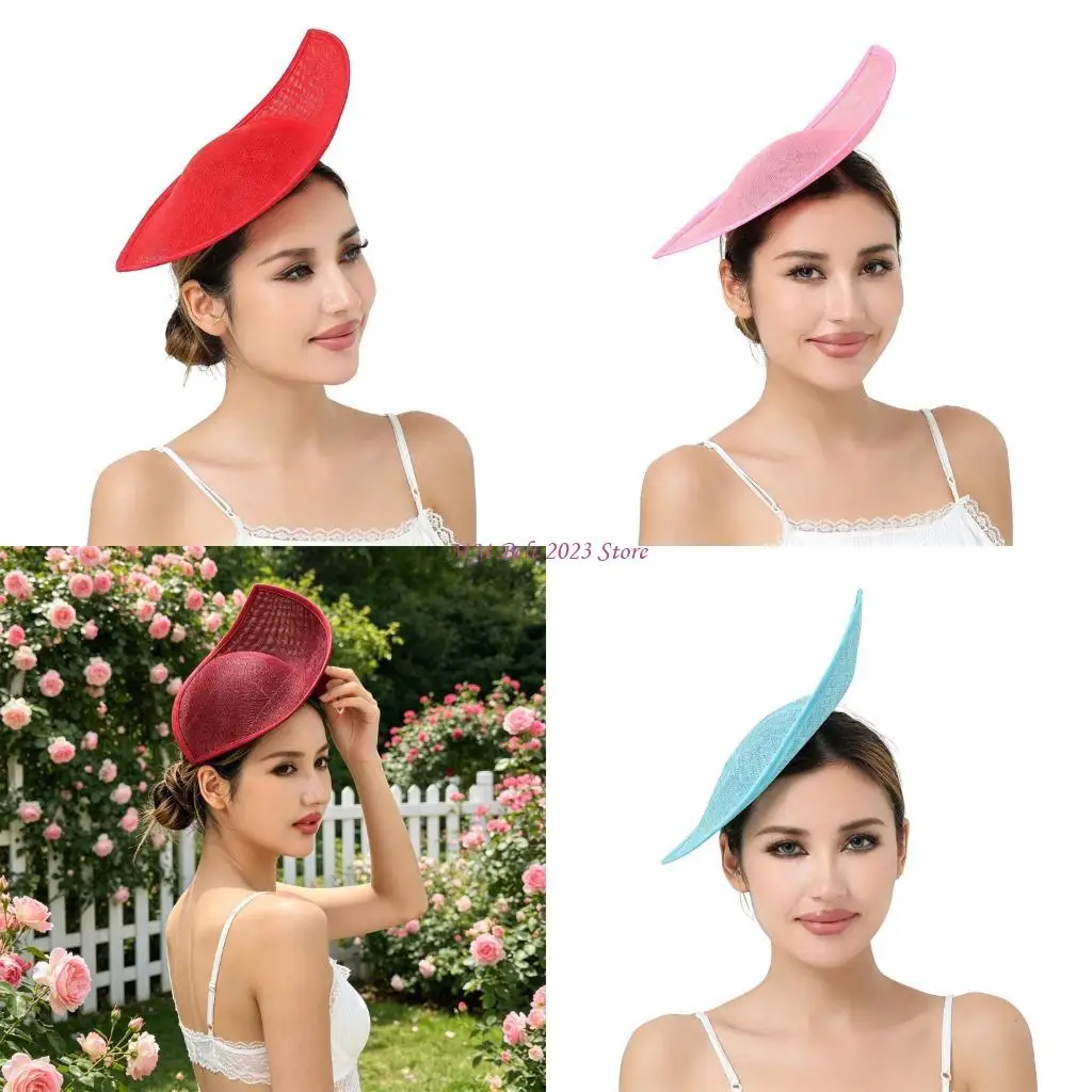 49ME Premium Millinery Cap Base Derby Hat For Bridal Party Hair Accessories Crafting