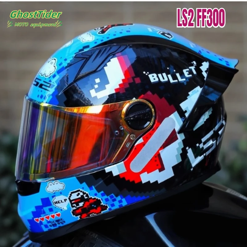 

Original LS2 FF300 Full Face Motorcycle Helmet Woman Man Casco Moto Helmets with transparent Visor ECE