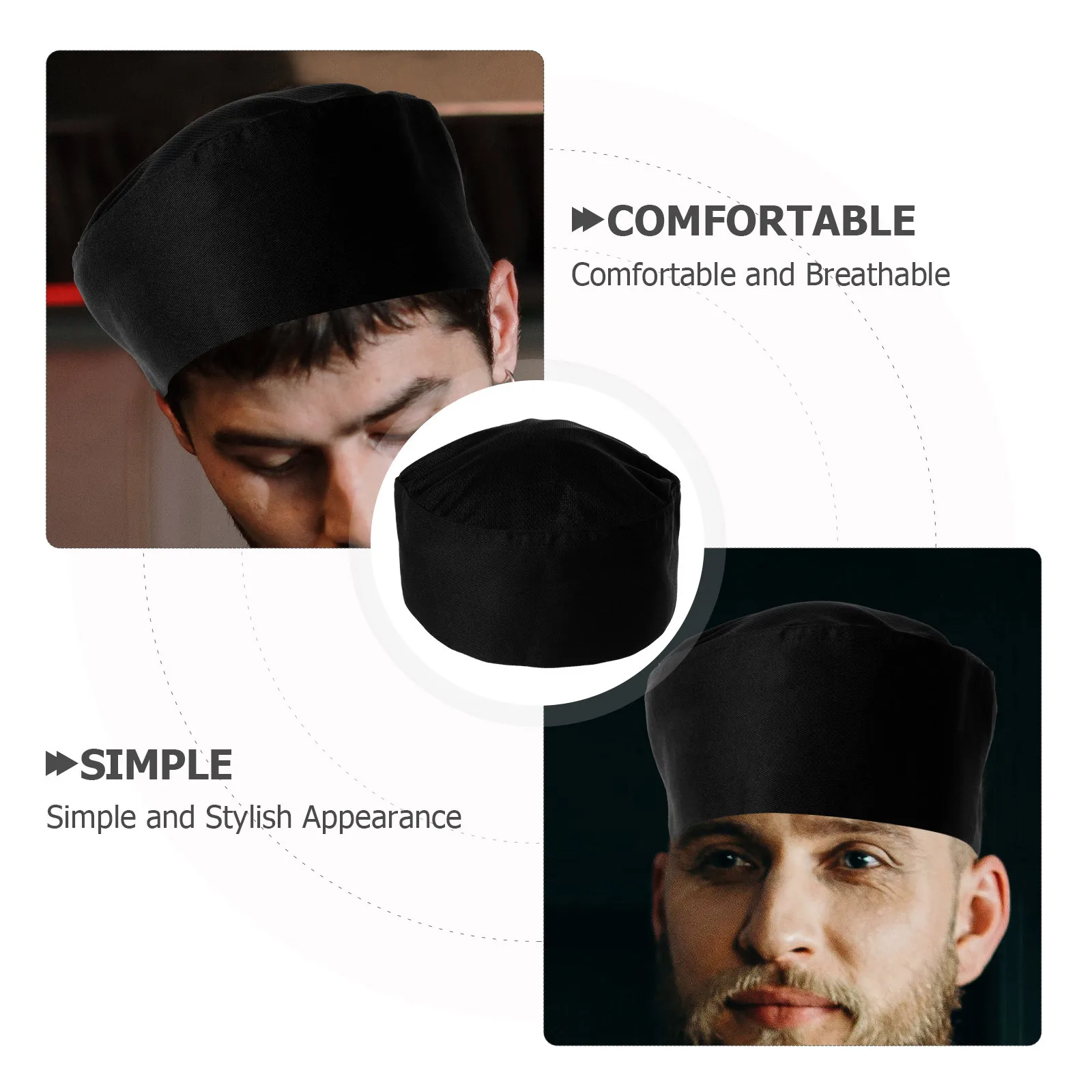 1 stks Chef Japanse Koreaanse Stijl Wasbare Keuken Koken Hoed Voor Mannen Vrouwen Bouffant Beanie Restaurant Uniform Cap Werk Hoed