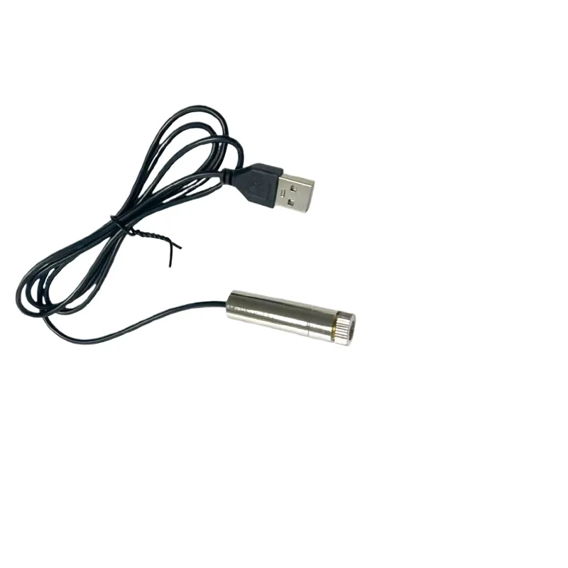 USB Connector Green Laser Module 520NM 20mW Green Light 12mm Laser Head 5V Laser Head Straight Line Cross Line Dot Shape