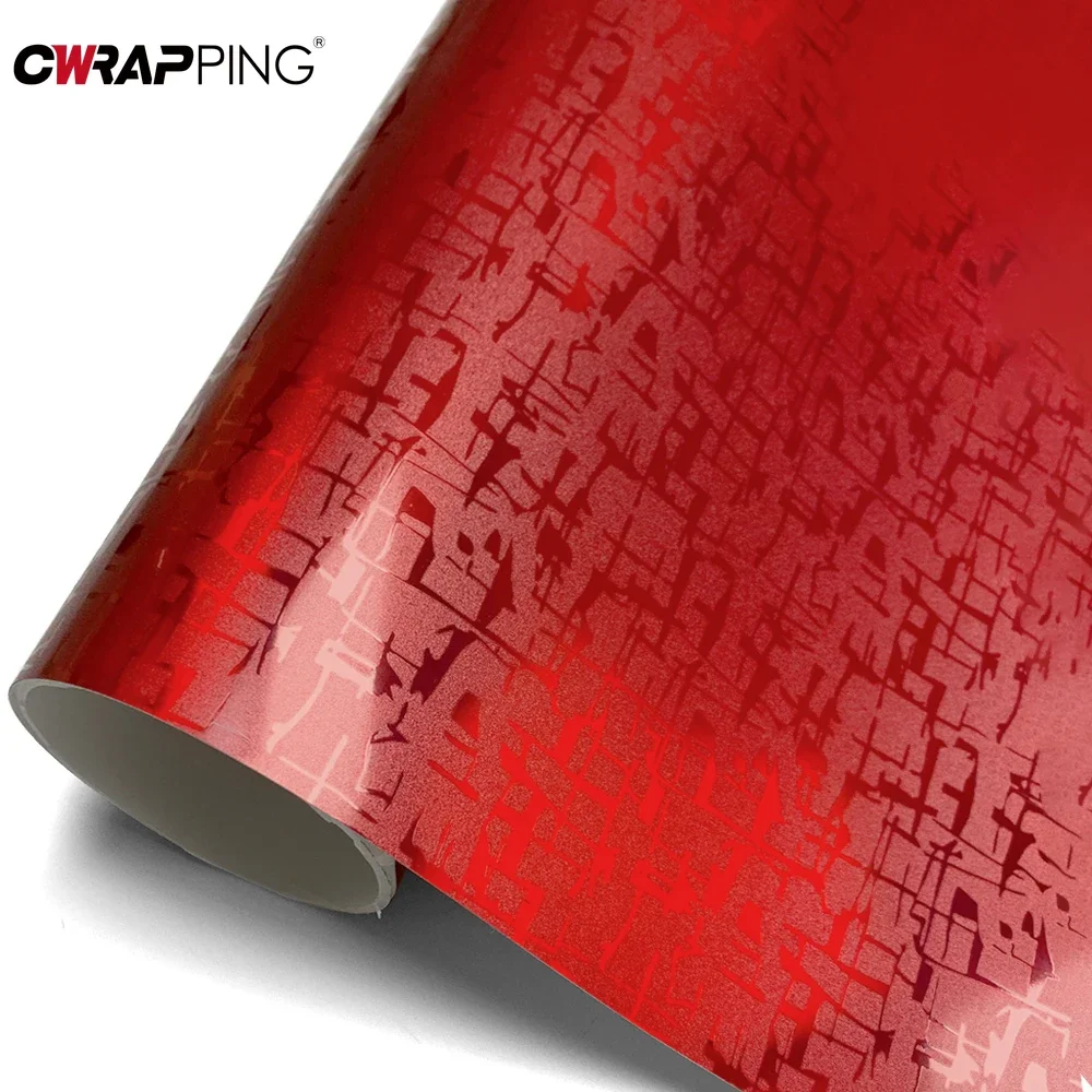 

Motorcycle Stickers for Car Waterproof Glossy Bubble-free Gold Carbon Fiber Vinyl Wrap Car Tuning Accessories PET Mayan Pattern