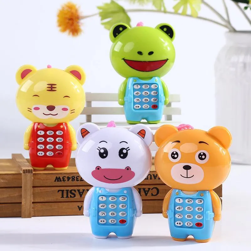 Baby Cartoon Dier Muziek Telefoon Kinderen Speelgoed Mobiele Telefoon Model Kids Baby Vroege Educatieve Speelgoed Kinderen Geschenken Kids Baby Speelgoed