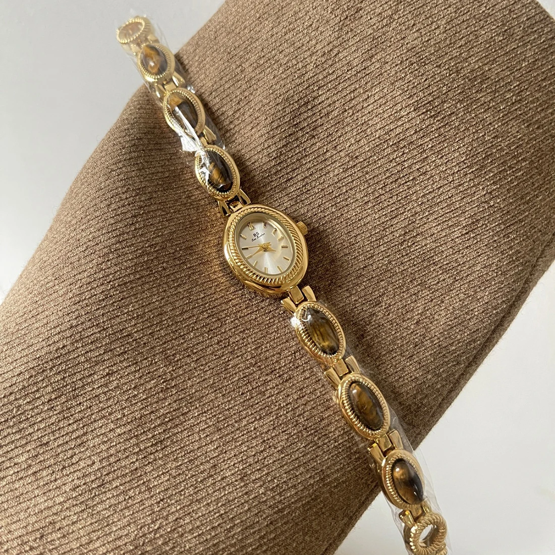 Natural Jade Bracelet Watch Gift Women,Ladies Watches Luxury High Quality Gold Quartz Watches, Elegant Women's Wristwatches