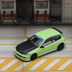 Street Weapon 1/64 Honda EG6 Thailand SPOON Green Paint Spot gift Collection car models