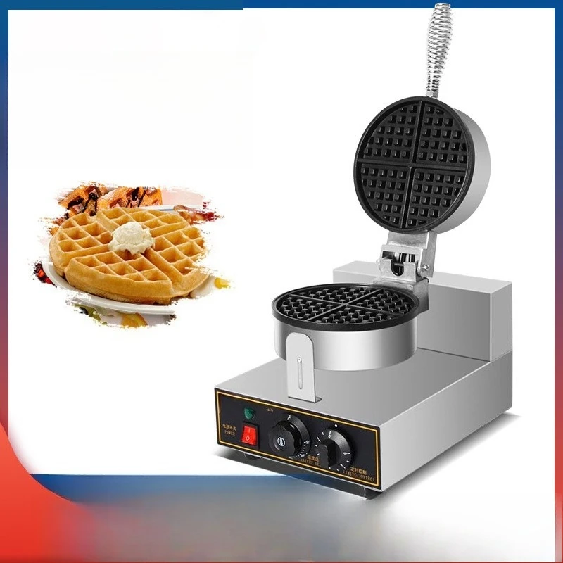 Waffle machine, commercial single head double head two sides heating muffin machine, waffle furnace electric heating 110V