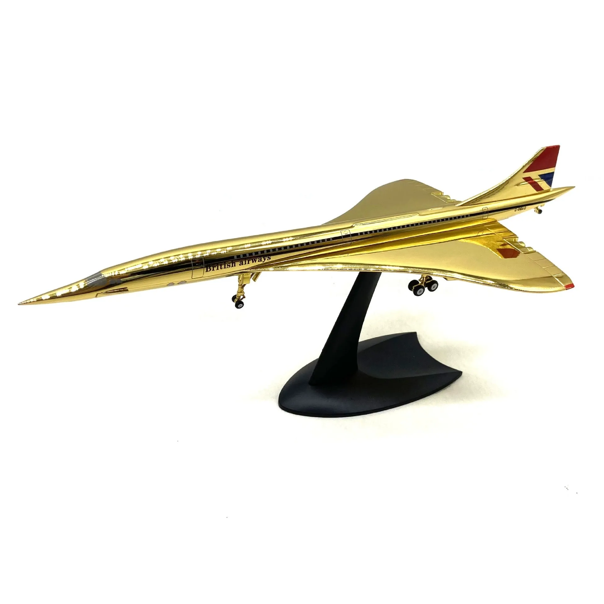

Diecast 1:200 Scale Gold-Plated Concorde Supersonic Passenger Aircraft Alloy Toy Airplane Model Adult Collectible Aviation Gifts