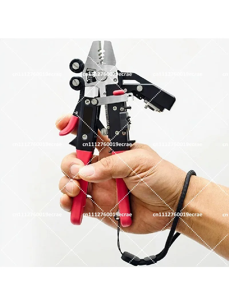 Fiber Optic Stripper Cutter Tool, All-in-One Stripping and Cutting Scissors with Cleaning Pads, Precision Fiber Optic Cleaver