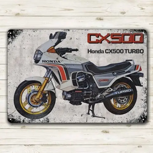 Y1,Cx500 Turbo Motorcycle Metal Poster Collectable Tin Sign 20x30cm-aluminum