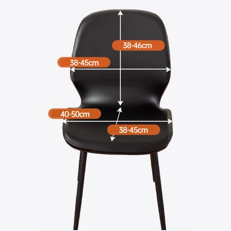 

PU Leather Chair Cover Waterproof Shell Shape Seat Protector Universal Fit for Dining/Office/Hotel Chair NonSlip Furniture Cover