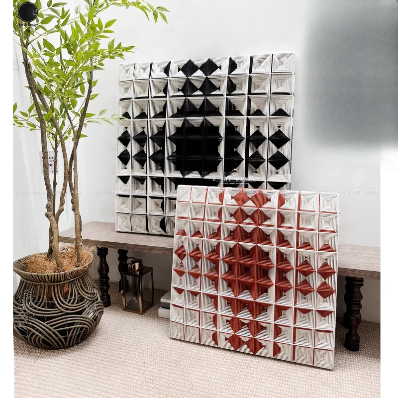 

L ART | Modern simple three-dimensional woven decoration sales office