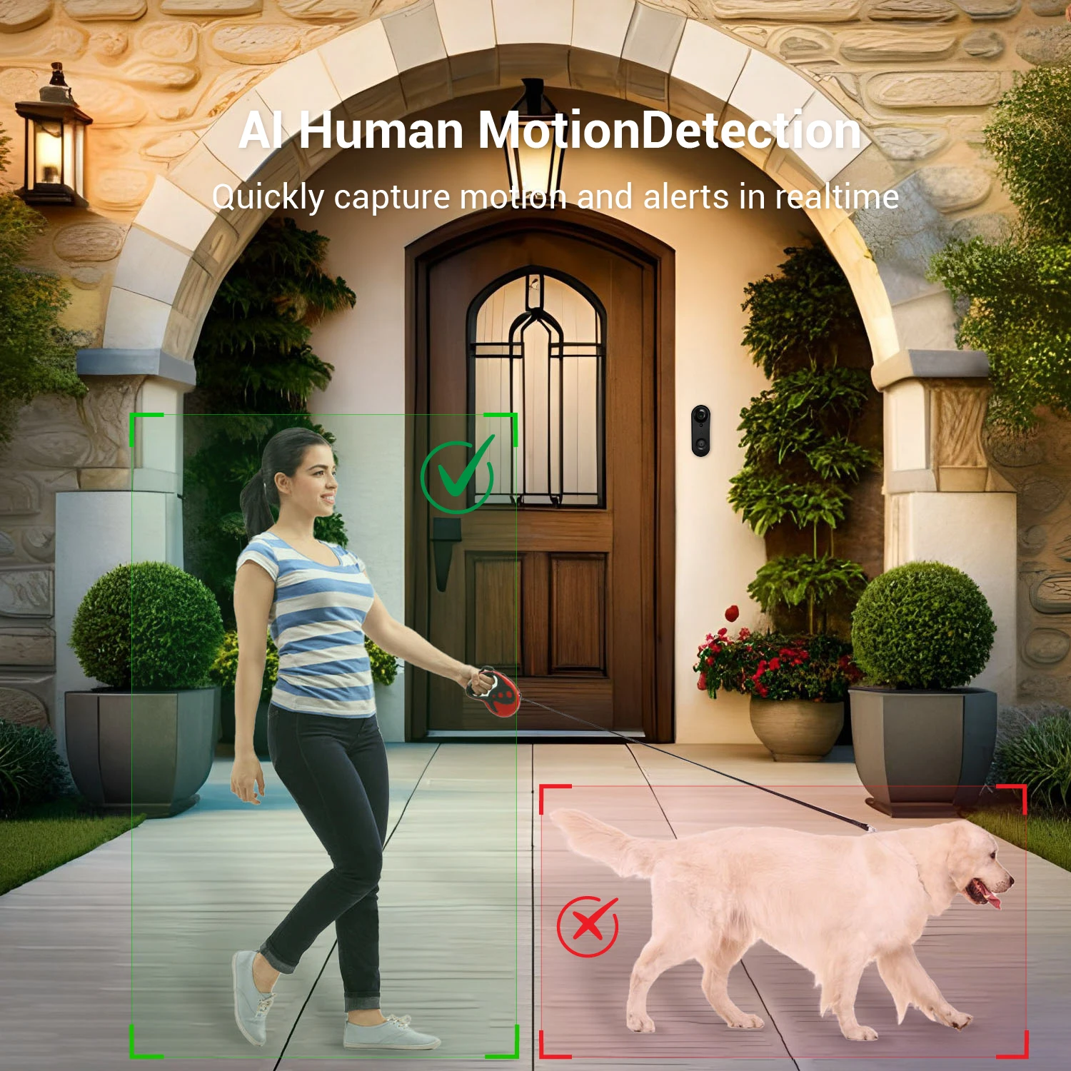 iCam365 APP 2MP 1080P Wireless WIFI Doorbell Video Door Phone Visual Door Camera Peephole Viewer