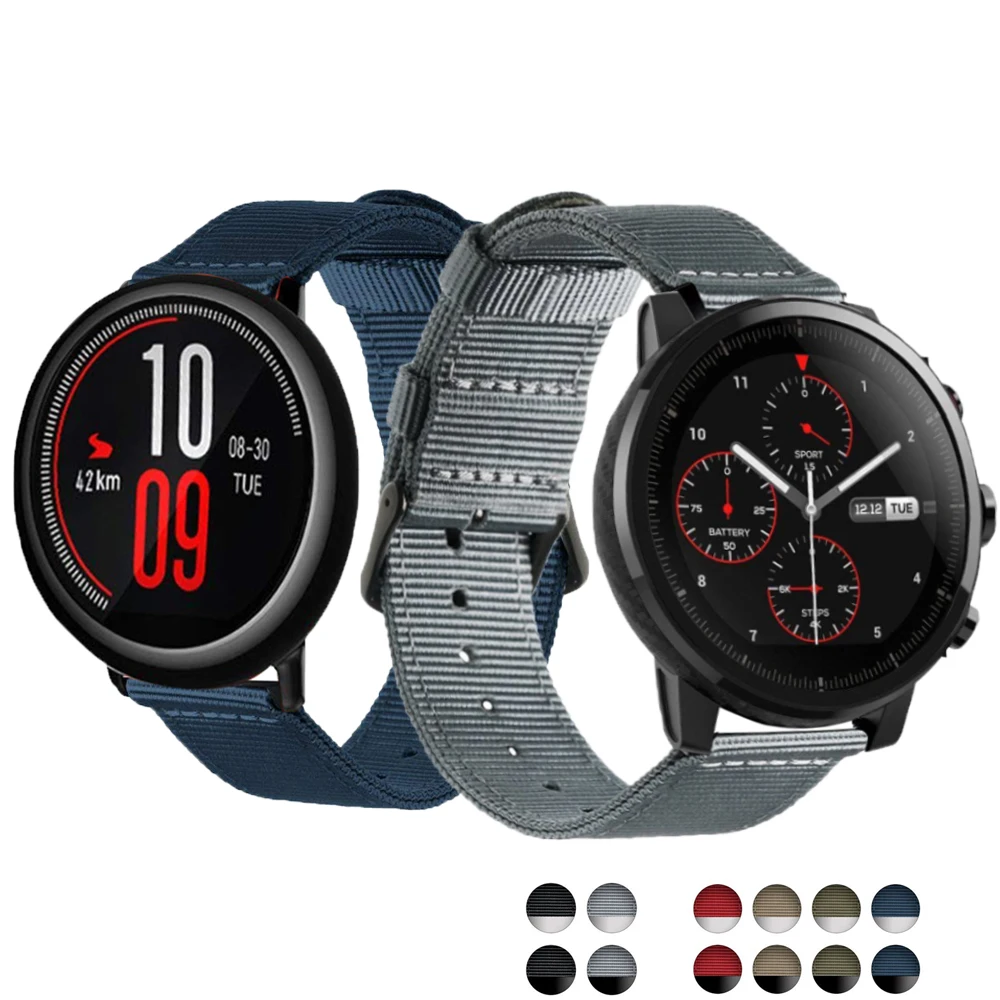 

DKPLNT Waterproof Nylon Wristband for Original Xiaomi Huami Amazfit Stratos 2 2th pace band strap for Amazfit Pace Bracelet