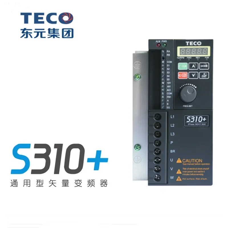 TECO Dongyuan frequency converter S310+-401 2 3 5-H3BCDC three-phase 380V motor speed regulator 2p5h1