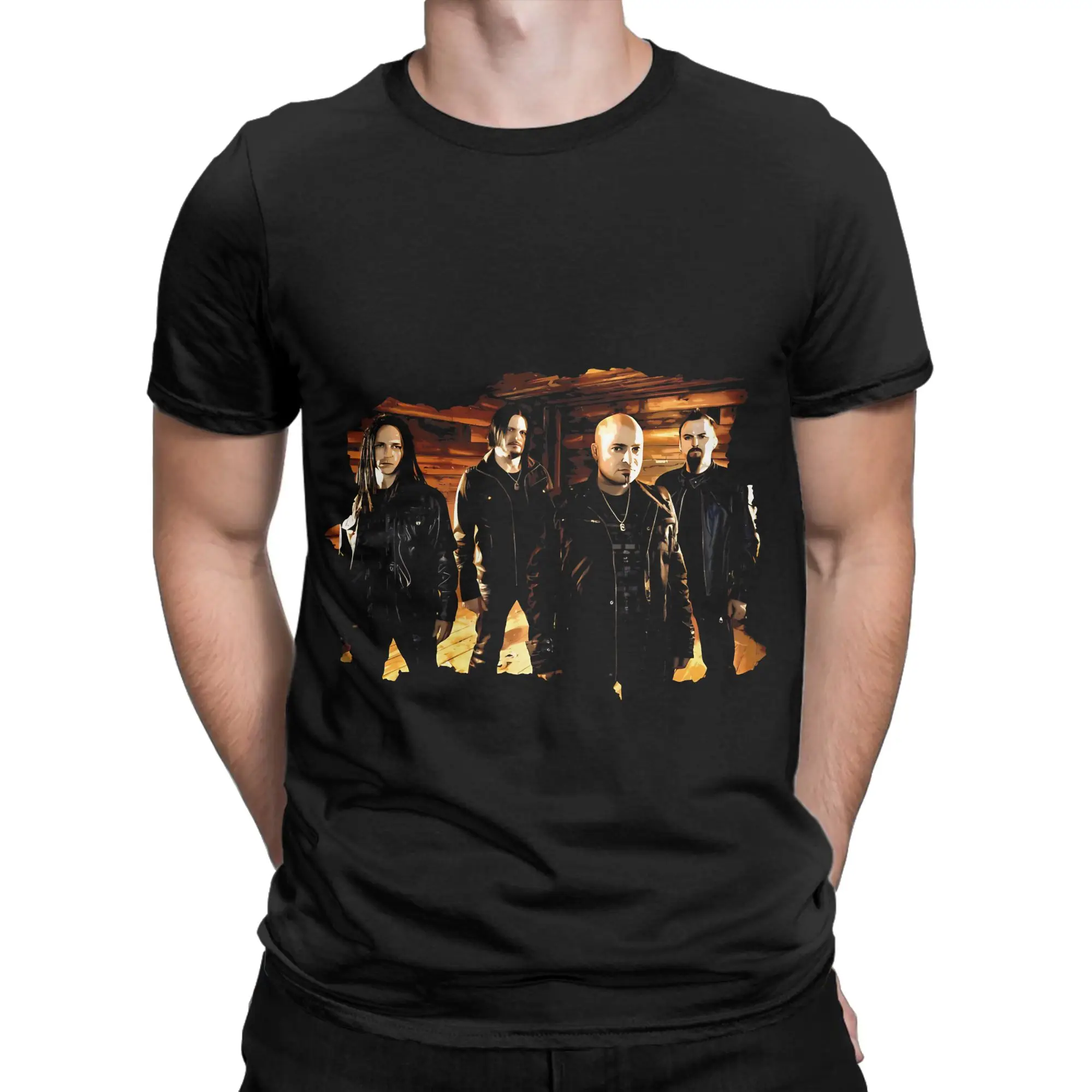 Feel The Fury Of Disturbeds Novelty 100% Cotton T-Shirt Disturbed Tops Tees For Men