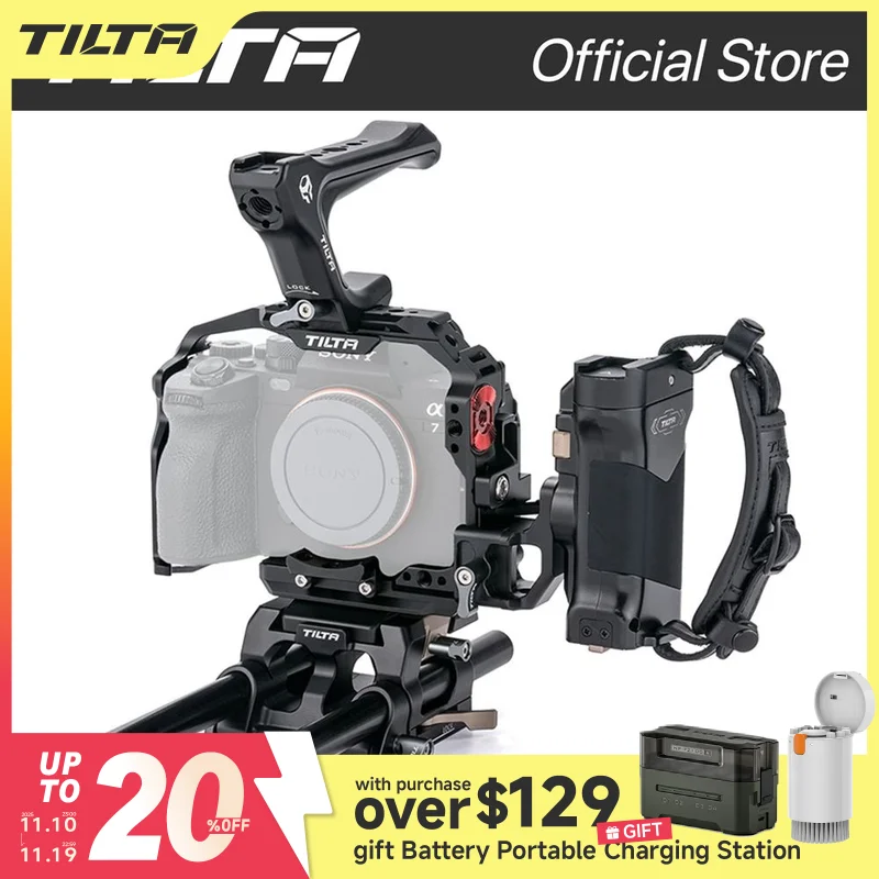 TILTA TA-T30-FCC-B for Sony A7M4/a7r5 Full Camera Cage Basic Kit Pro Kit for Sony a7 IV A1 A7S3 A7R4 A9 A73 A7R3  DSLR