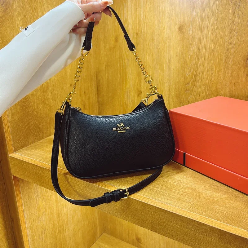 

2025 Stylish Casual Messenger Purse Minimalist Crossbody Bag for Business Women Elegant Solid Color Paris Bag