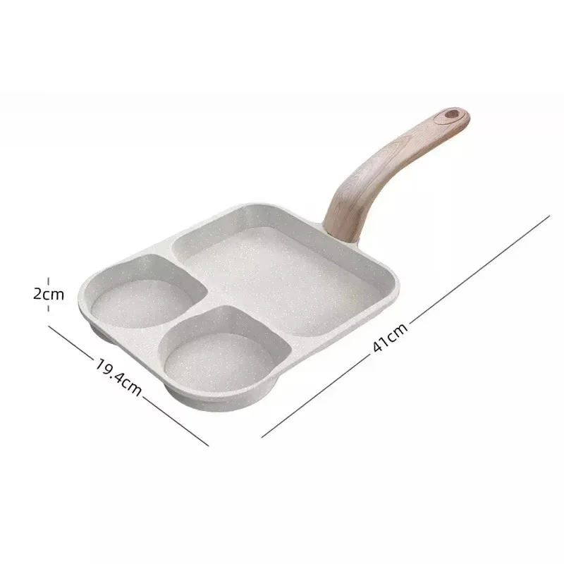 Frying Pan Plus 3-in-1 Breakfast Pan Multi-functional Non-stick Steak Frying Pan