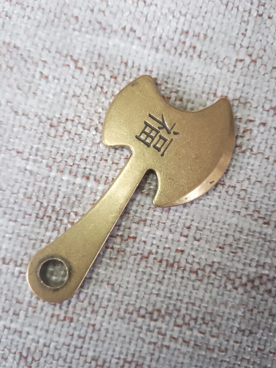 Brass courage Fortune Axe pendant DIY ornament Miniature Fitting Keychain Pendant souvenir Accessories q0287