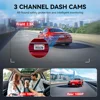 REDTIGER A3 3 カメラフロント/キャビン/リアカムダッシュカムダッシュカメラ内蔵 5.8Ghz WiFi GPS 車 DVR ナイトビジョンパーキングモニター 3