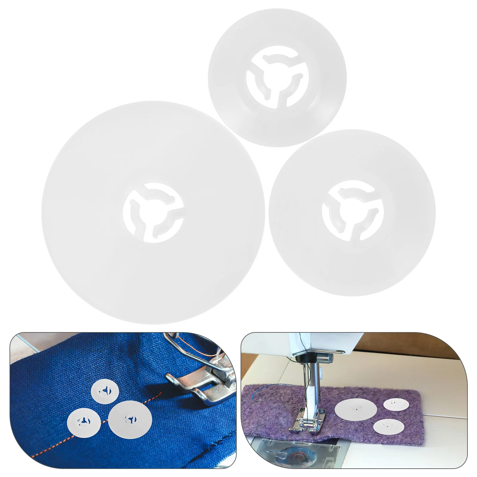 

6Pcs Sewing Machine Spool Pins Caps Replacement Set Small Medium Large Plastic Covers Useful for Home Embroidery and Sewing