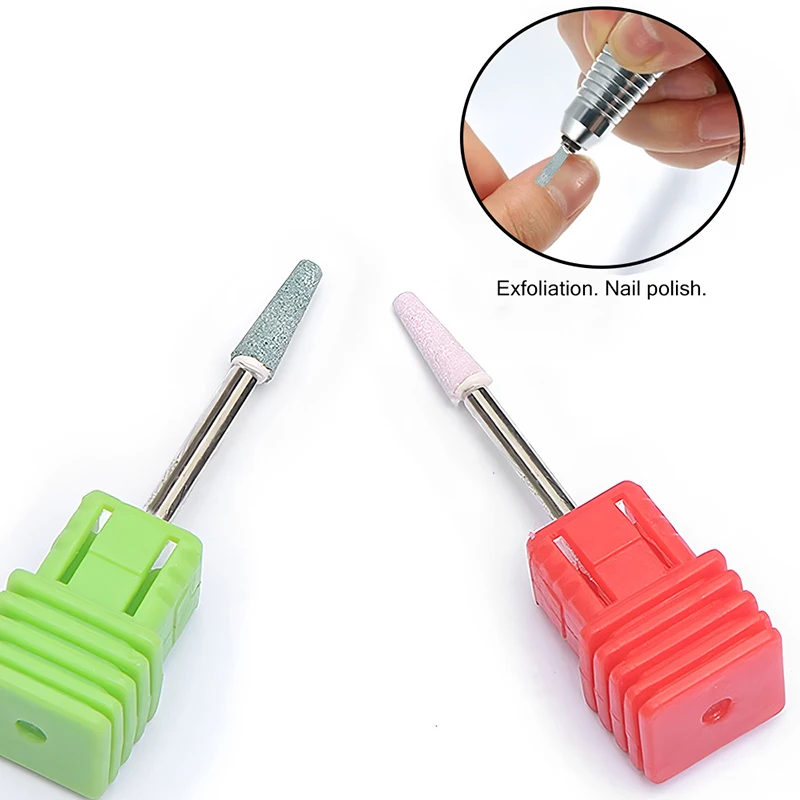Keramik Kegel Nagel Bohrer Rotary Maniküre Schneider Bits Maniküre Bohrer Für Häutchen Abgestorbene Haut Zubehör Gel Entfernung