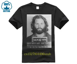 JIM MORRISON MUGSHOT COOL THE DOORS RETRO IDEAL GIFT DESIGNER COOL MENS TSHIRT