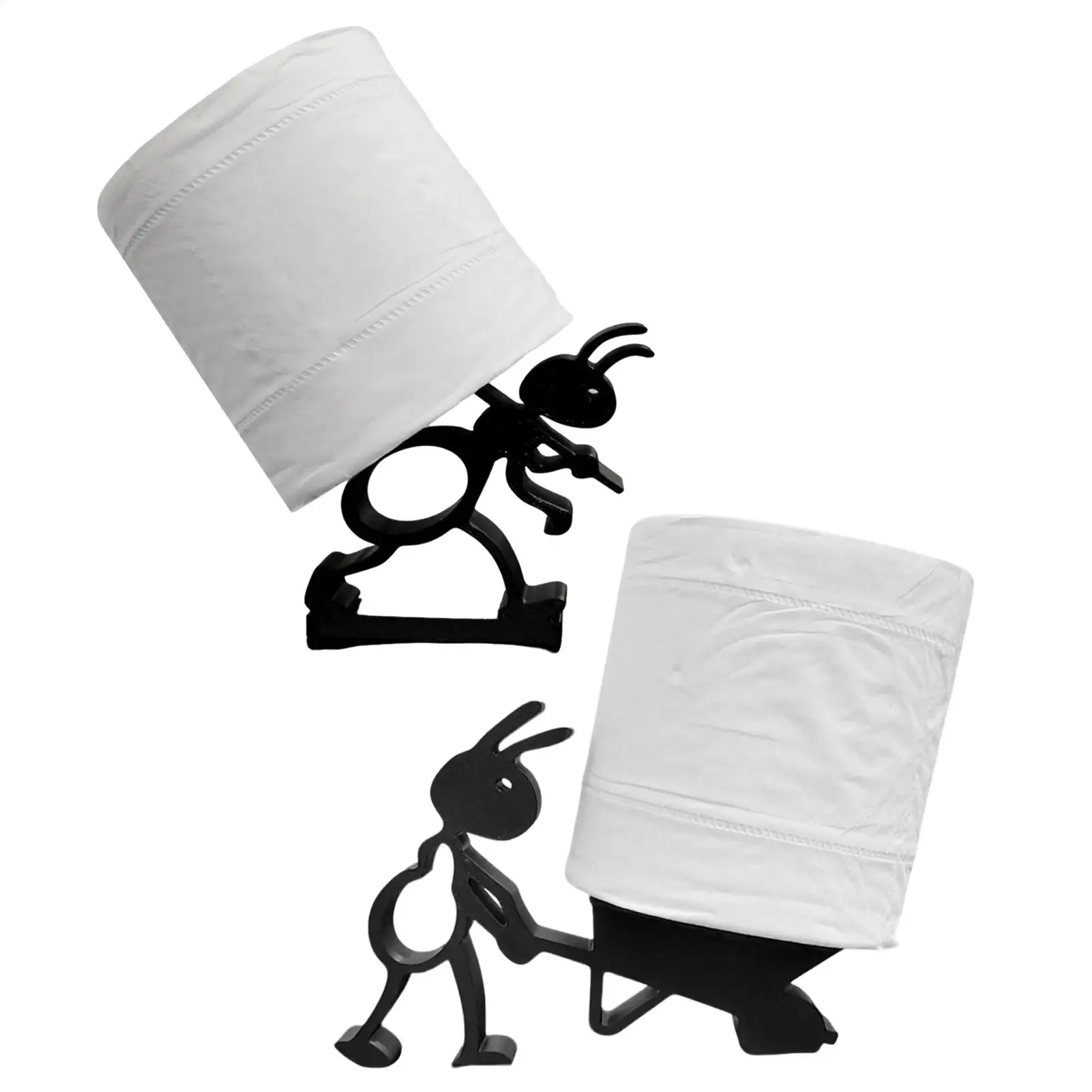 Toilet Paper Holder Stand Ant Shaped Funny Matte Napkin Stand Bathroom Tissue Holder for Bathroom Kitchen RV Camping Travel Home