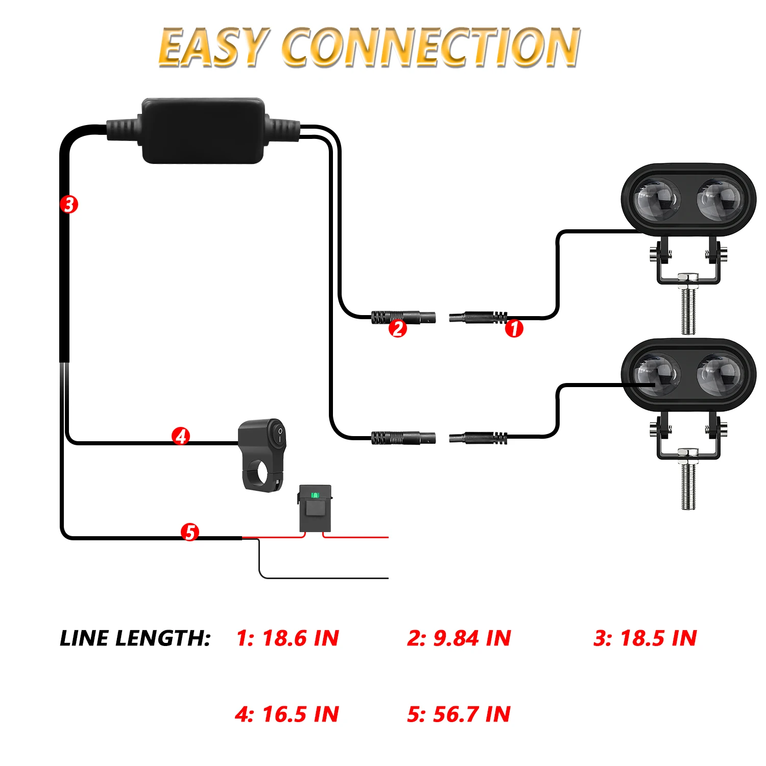 دراجة نارية القيادة مصابيح الضباب المنارة ل Led الأضواء 3000 كيلو/4500 كيلو/6000 كيلو 120 واط 6000 كيلو ل ATV شاحنة الترابية دراجة SUV UTV