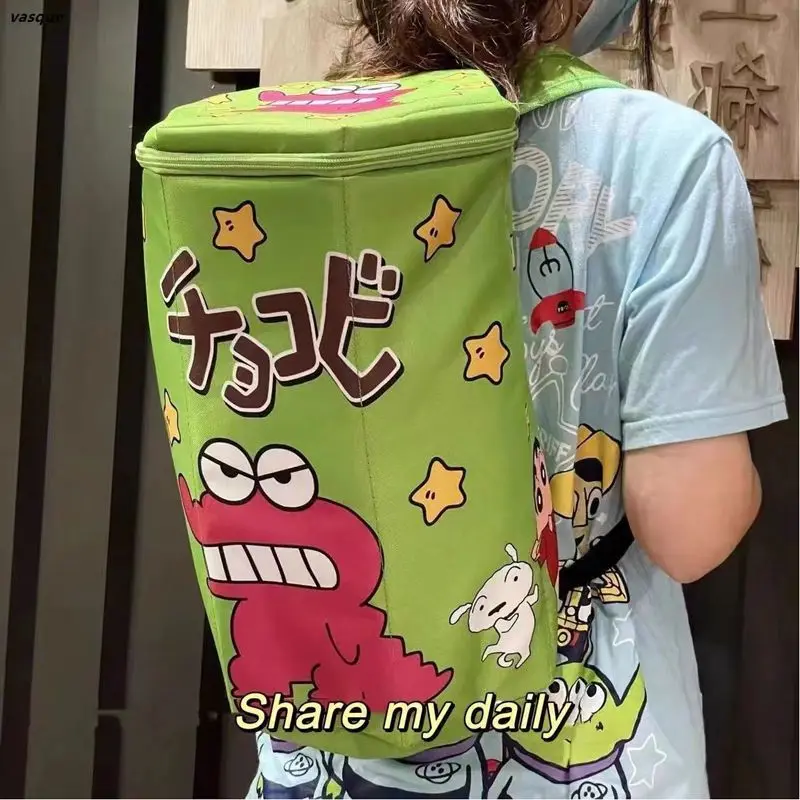 

JIAERDI Cute Cartoon Print Backpack Women Large Capacity Cylinder Sport Racket Bag Ladies Green Creative Fun Lightweight Daypack