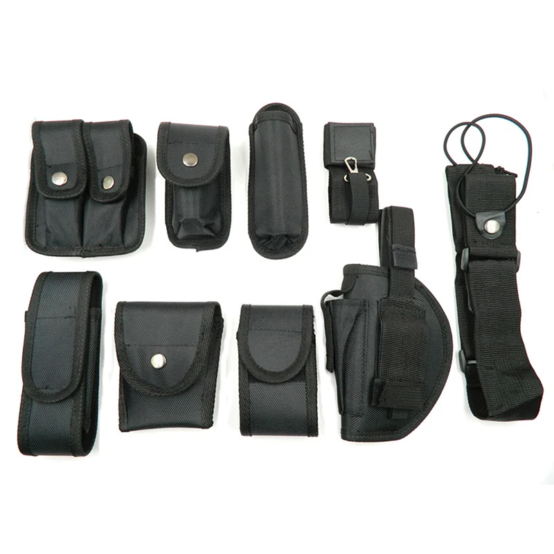 Multifunctional Security Belts Outdoor Training Polices Guard Utility Kit Duty Belt Belt With Pouch Set