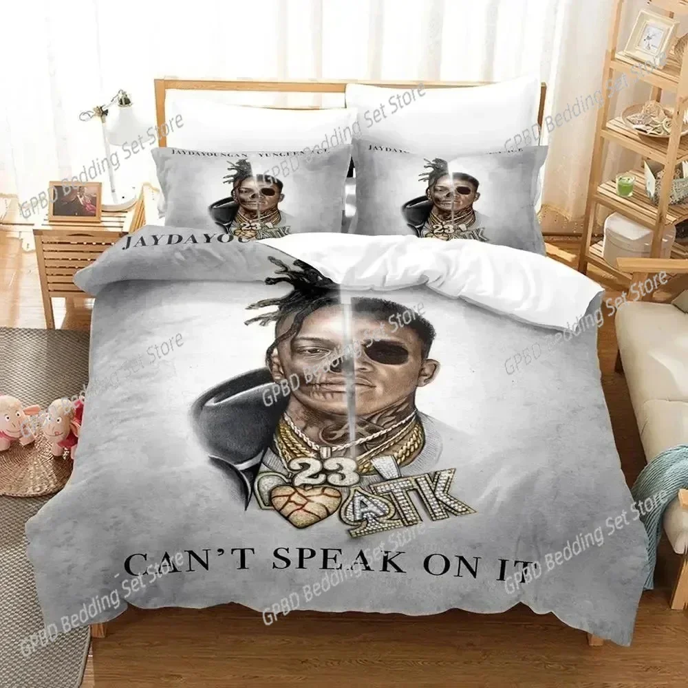 RIP Jaydayoungan Rapper Comfortable Duvet Quilt Cover Pillowcase Bedding Set Children Bedroom Decoration Home Textile