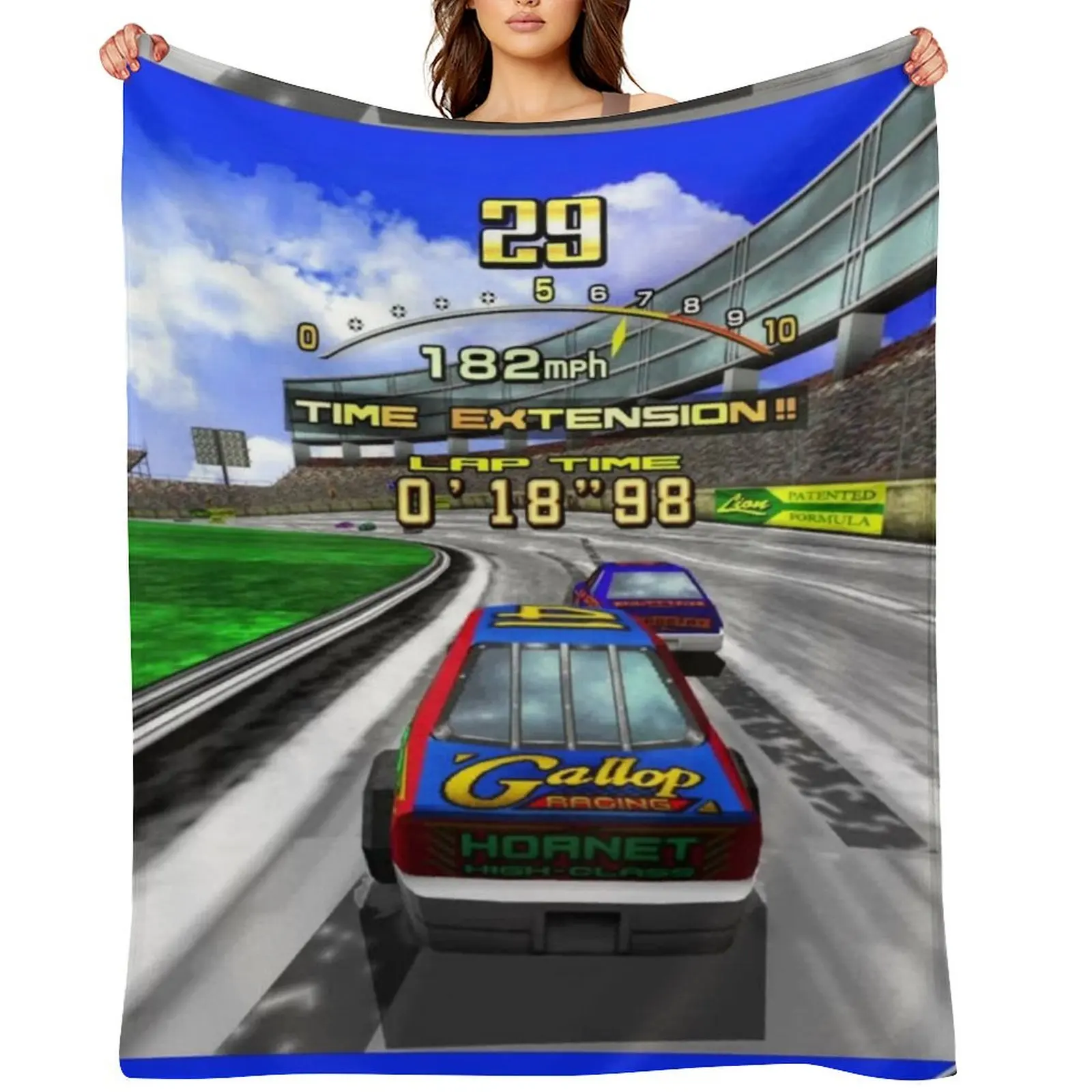 

Daytona USA Let's Go Away Throw Blanket Luxury Throw Hairys Sofa Luxury Designer Blankets