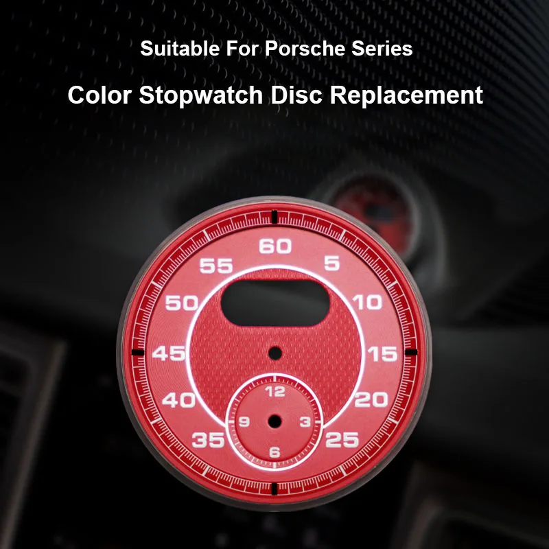 For Porsche Cayenne 2011-17 Macan 2014-2020 Panamera 2010-2016 718 911 2010-2020 Metal Dial Clock Gauge Chrono Meter Chronograph