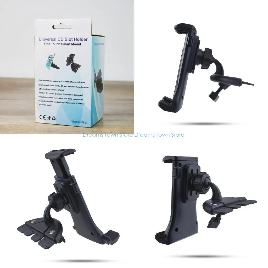 

HX6A Автомобильный держатель для CD-слота для телефона, планшета, подставка, вращение на 360 градусов, кронштейн для 4-13 дюймов