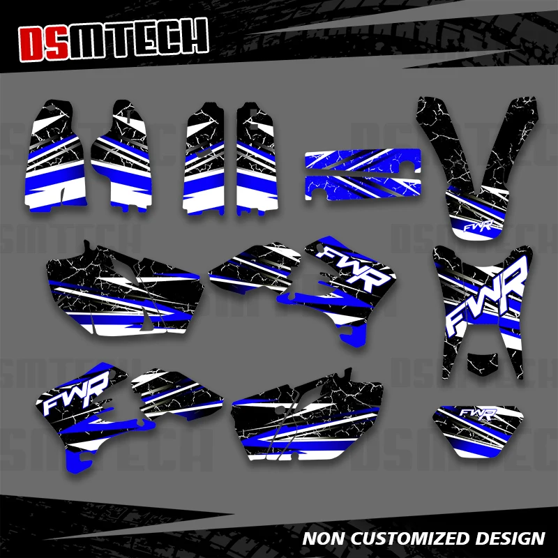 

DSMTECH For Yamaha WR250F WR450F WRF250 WRF450 2003-2006 WRF 250 450 WR 250F 450F Full Graphics Backgrounds Decal Sticker