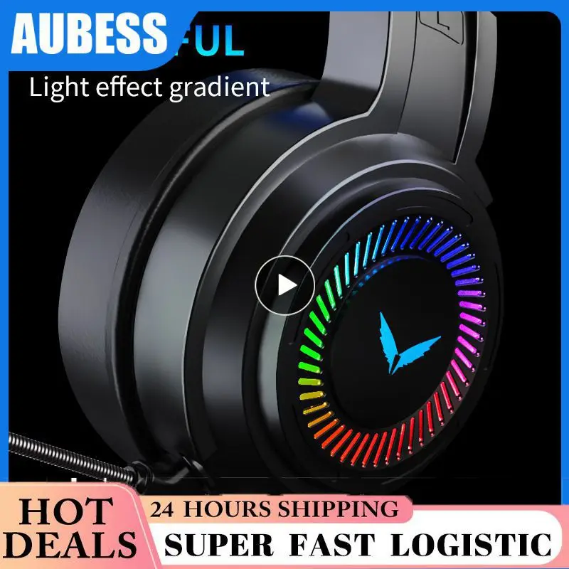 G60 Gaming Headset 7.1 Stereo SVirtual Surround Bass Earphone Headphone with Mic LED Light for Computer PC Gamer Foldable