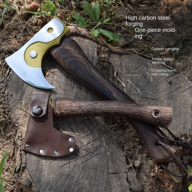 Outdoor Special Firewood Axe Portable Carrying Tai Chi  Camping Logging Household  Chi Axe Playing Axe