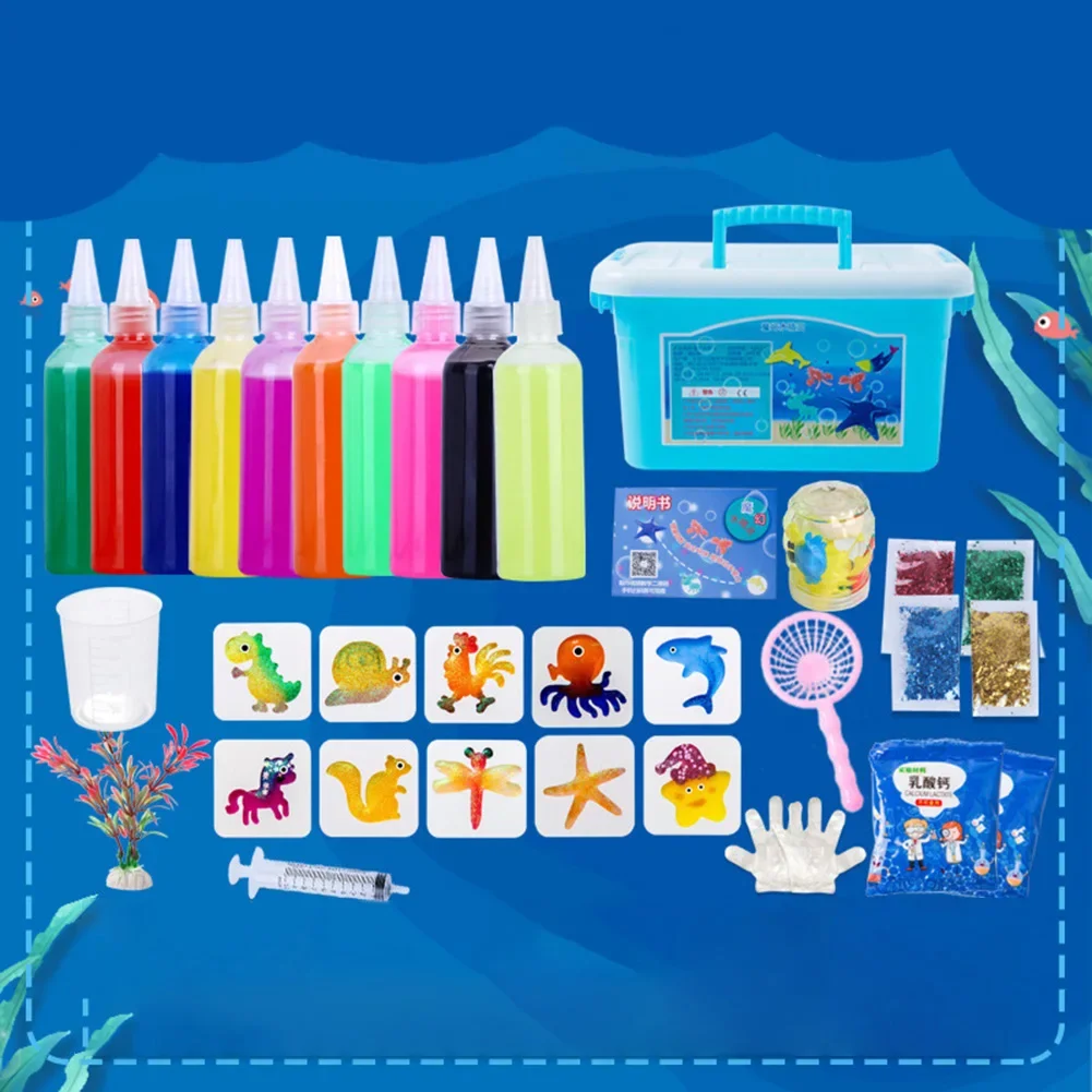 Magic Elf Water Gel Kit for Kids - DIY Squishy Maker Set Girls Craft Gift - Create Your Own Water Pets