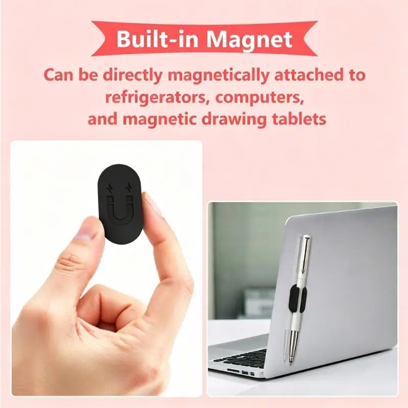31BA Pocket Pen Holders Pen Clip with Silicone Body for Office and Study Use