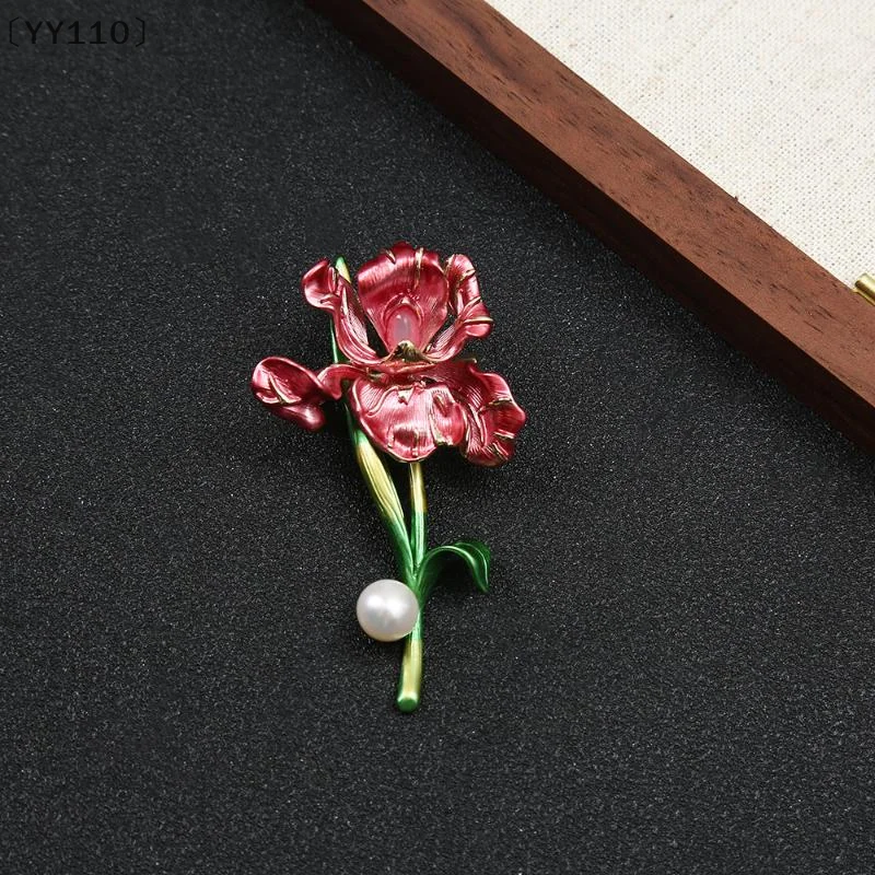 [[YY110」 1 قطعة دبابيس قزحية كلاسيكية من المينا للنساء للجنسين دبابيس نبات اللؤلؤ هدايا غير رسمية لتزيين الأصدقاء #3