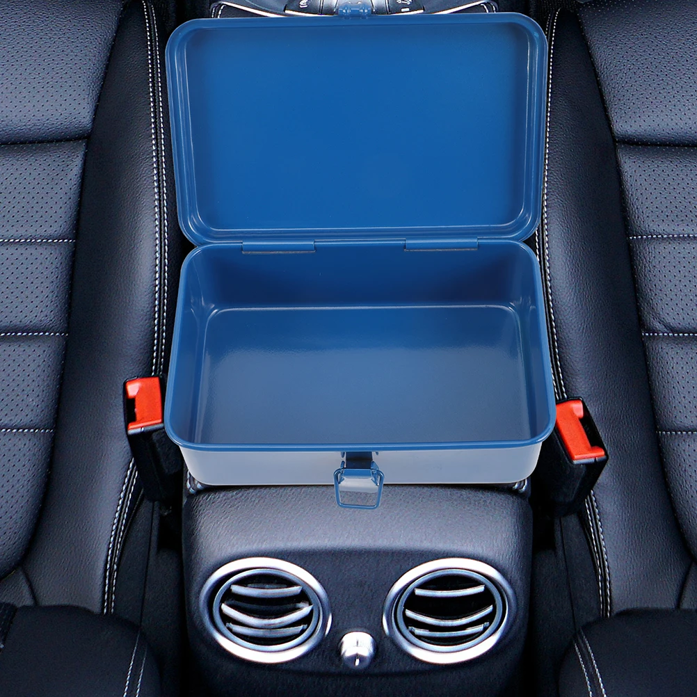 

Tool Box Iron Vintage Multi-Functional Portable Tool Case Household Repair Storage Organizer Metal Toolbox for Workshop Car