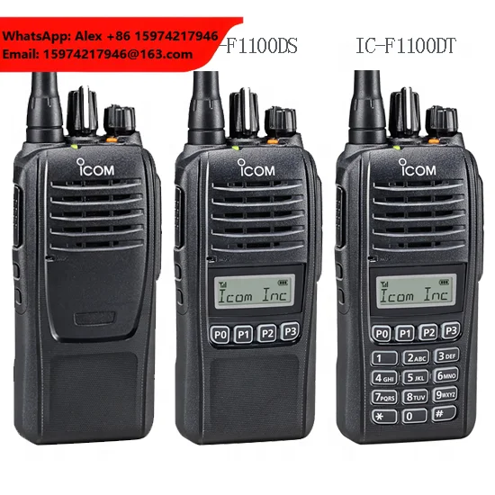 Original ICOM F1100D/F2100D VHF IDAS Digital Handheld Portable Two Way Radio IC-F1100DT/F2100DT IC-F1100DS/F2100DS 5W