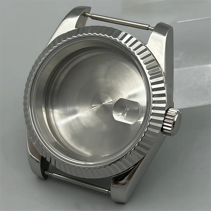 36mm 39mm bezel with grooves waterproof case sapphire glass suitable for NH34 NH35 NH36 NH38 NH39 NH70 ETA2824 PT5000 movement