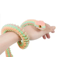 3D Printing Action Figure Snake Egg Toys Creative Stress Relief Anime Figures Moveable Rotation Desktop Ornaments Gift 2