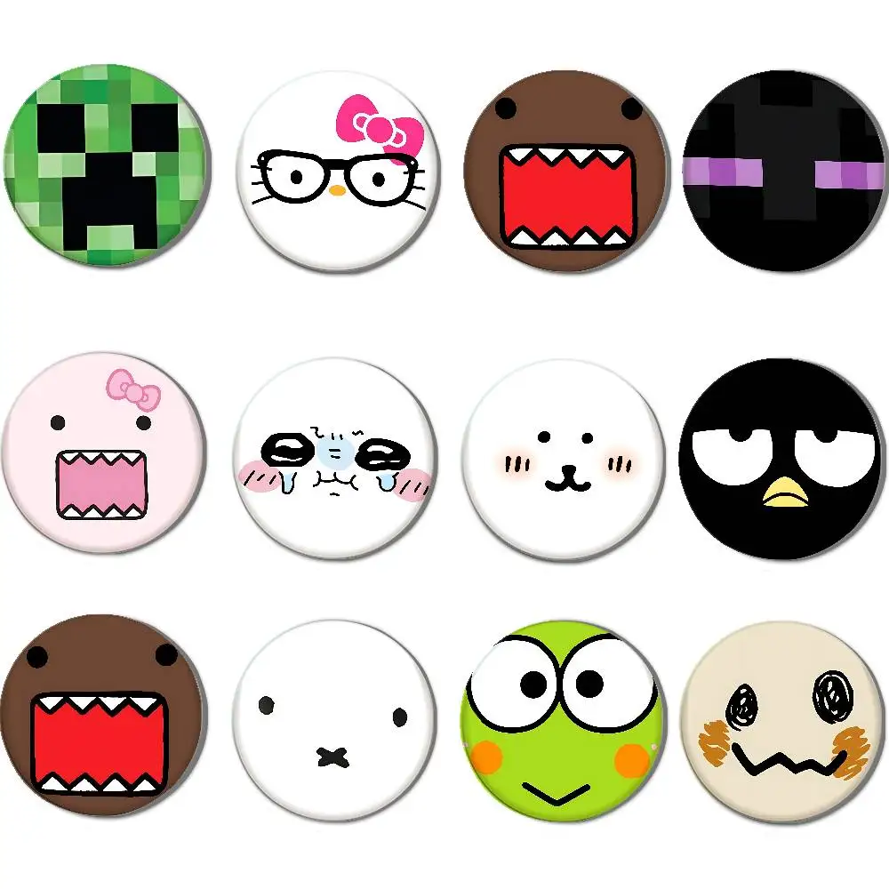 Kawaii الاشياء شارات زر PinsBrooch الإبداعية مضحك يقتبس شارة الملابس على ظهره مجوهرات هدية للأطفال الأصدقاء