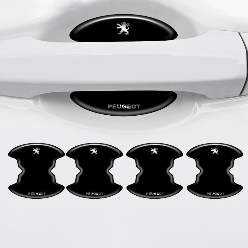 Autocollants de protection de poignée de porte de voiture, bande anti-collision pour KIT 206, 307, 308, 3008, 207, 208, 408, 508, 2008, 5008