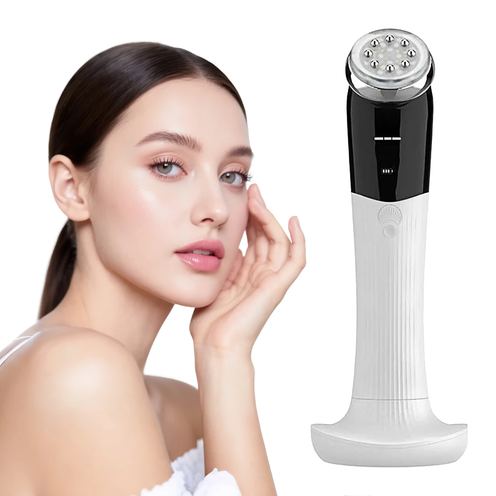 Full Body Vibration Massage Instrument Metal Glass Probe Sensitive Touch for Face Neck Belly Legs Arms Home Use